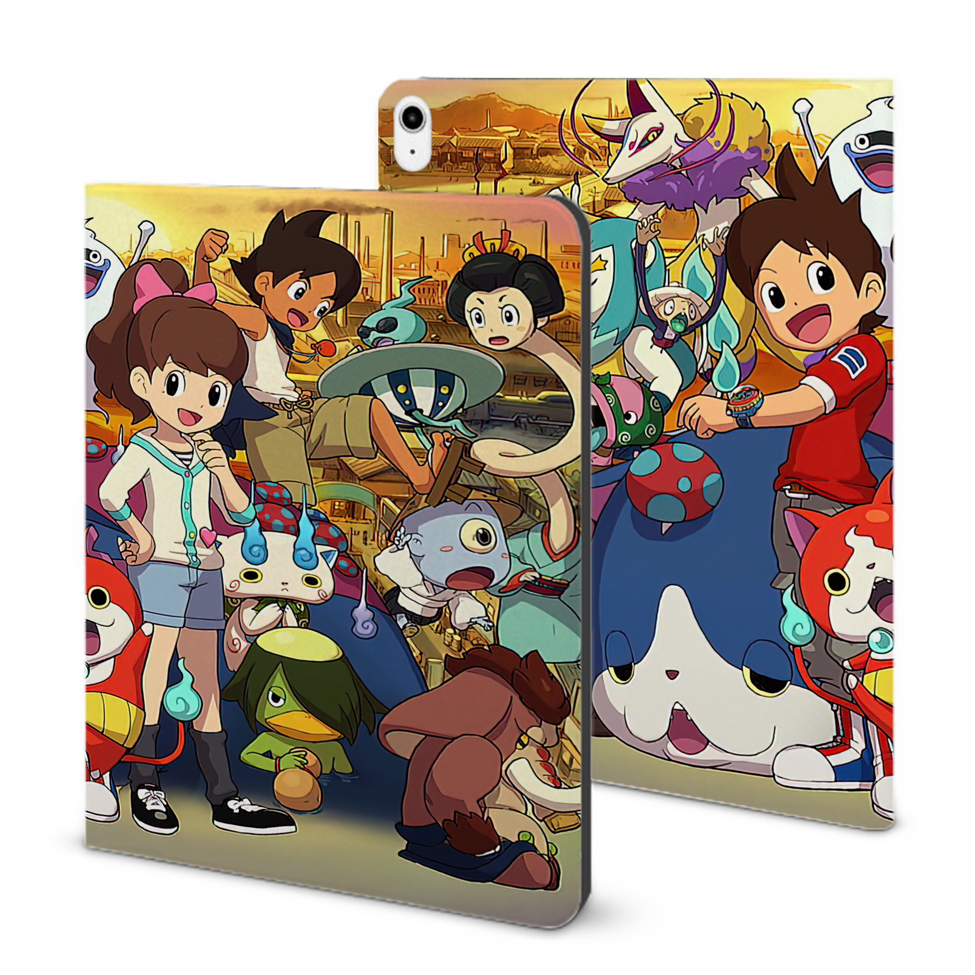 （画像用） 妖怪ウォッチ Yo-kai Watch IPadケース ペンホルダー付き ブックスタイルデザイン